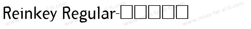 Reinkey Regular字体转换